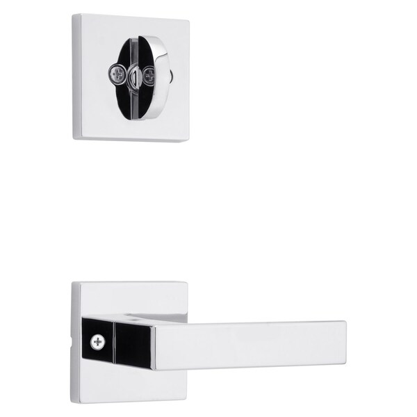Kwikset Singapore Lever with Square Rose Interior Single Cylinder Handleset Trim for Both 800 and 687 966SALSQT-26.UNIV - main