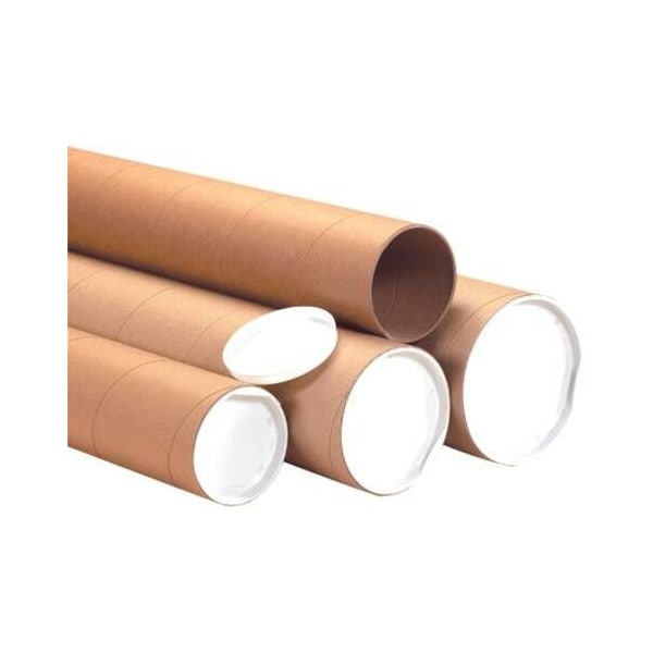 Partners Brand Jumbo Mailing Tubes, 8" x 48", Kraft, PK10 P8048KHD - main