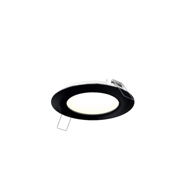 Dals Lighting Excel 4'' Round 5CCT LED Recessed Panel in Black 5004-CC-BK - main