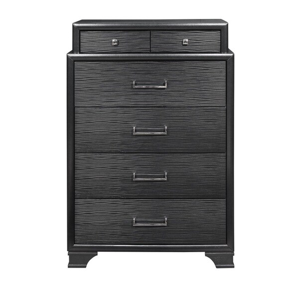 Homeroots Grey Chest With 6 Drawers 384058 - main