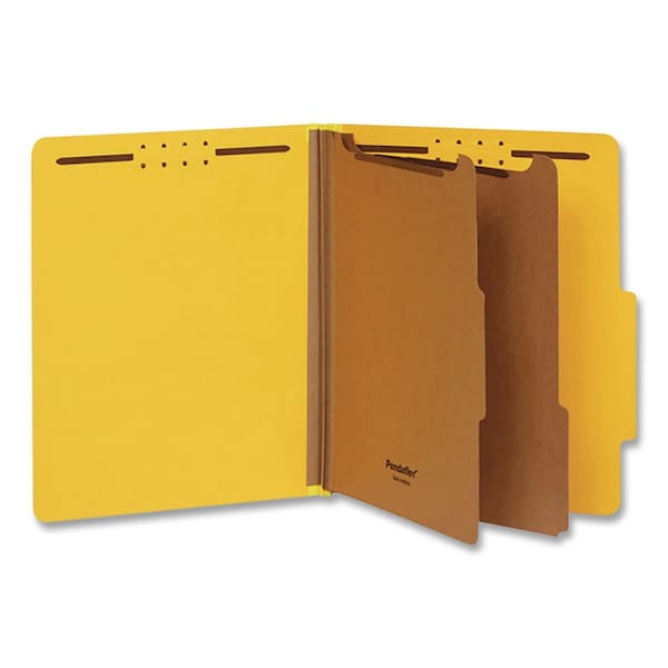 Pendaflex Pressboard Top Tab Folders, 2/5-Cut Tab, Exp 2.5", 2 Dividers, 6 Fasteners, Letter, Assorted, 10PK 24025 - main