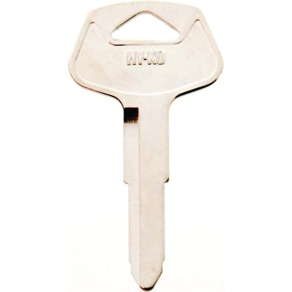 Hy-Ko Automotive Key Blank, Brass, Nickel, For: Toyota Vehicle Locks 11010TR20 - main