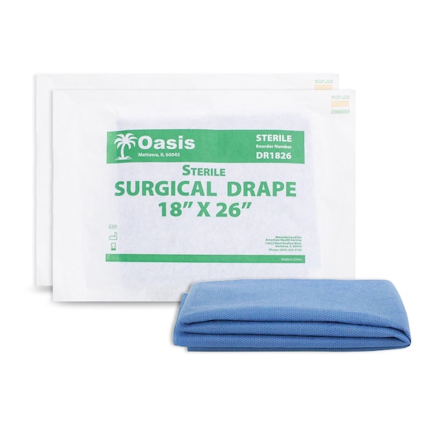 Oasis Sterile Surgical Drape, 18"x26", 2PK DR1826 - main