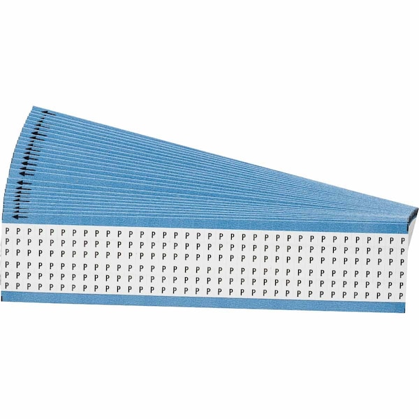 Brady Alphabetical Vinyl Cloth Upper Case Wire Marking Cards, Pack of 25 Cards, 25PK WM-P-PK - main