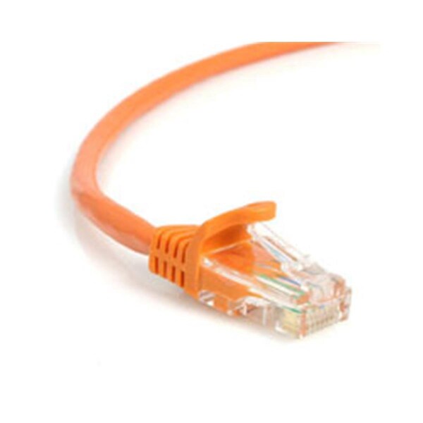 Ezgeneration 15 ft Orange Snagless Category 5e- 350 MHz- UTP Patch Cable EZ520648 - main