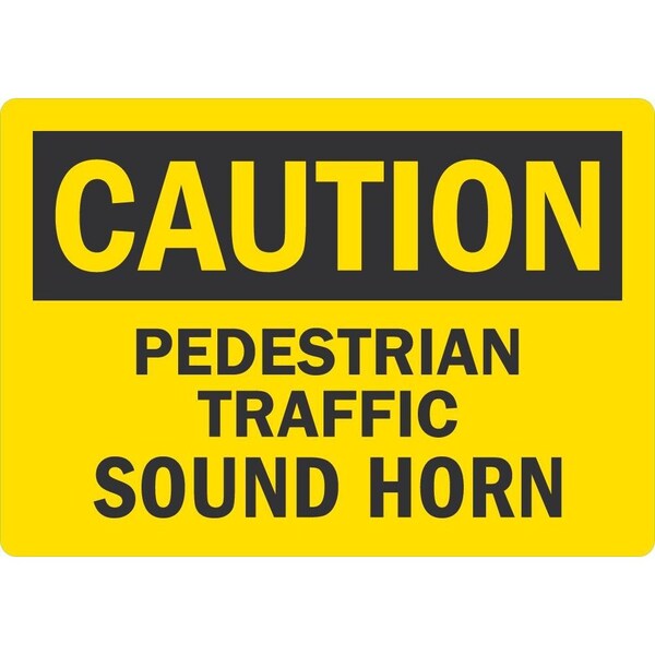 Lyle Pedestrian Traffic Sound Horn, 5x3.5, Non-Reflective, Yellow G-16743-ND_5x3.5 - main
