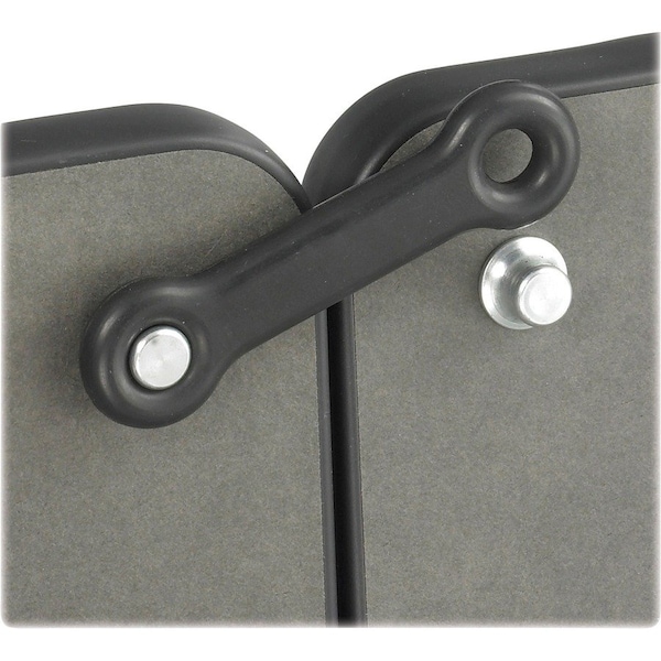 Safco Rectangle Ganging Device For Nesting Tables, 4-1/4 W, 0.4" L, 0-3/8" H, Black 2060BL - main