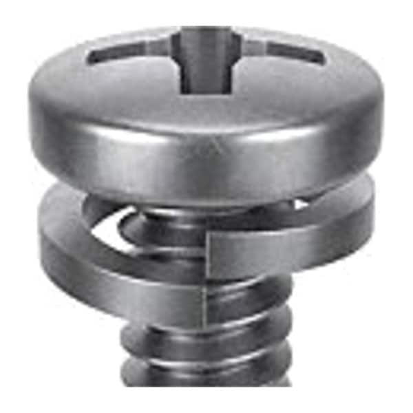 Zoro Select #6-32 x 1/2 in Phillips Pan Machine Screw, Passivated 18-8 Stainless Steel, 25 PK 1-PPL-6C-50 - main