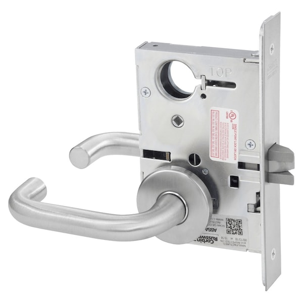 Corbin Russwin Passage or Closet Mortise Lock, LW Lever, A Rose, Satin Stainless Steel ML2010 LWA 630 - main