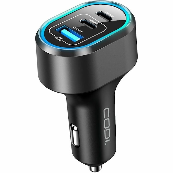 Codi 65W Triple Port Car Charger A01111 - main