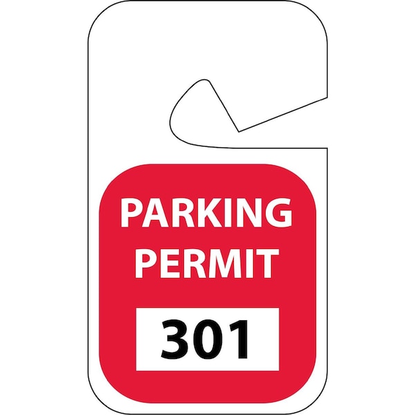 Nmc Rearview Mirror Hang Tag Red, Pk100 PP15D - main