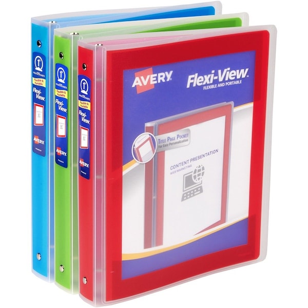 Avery Flexi-View Binder, 1 in Round Ring 17640 - main