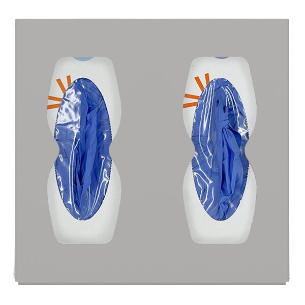 Origin Dispensing Solutions Glove Dispenser-Double-Divided-ABS-Beige GL21X02BG - main