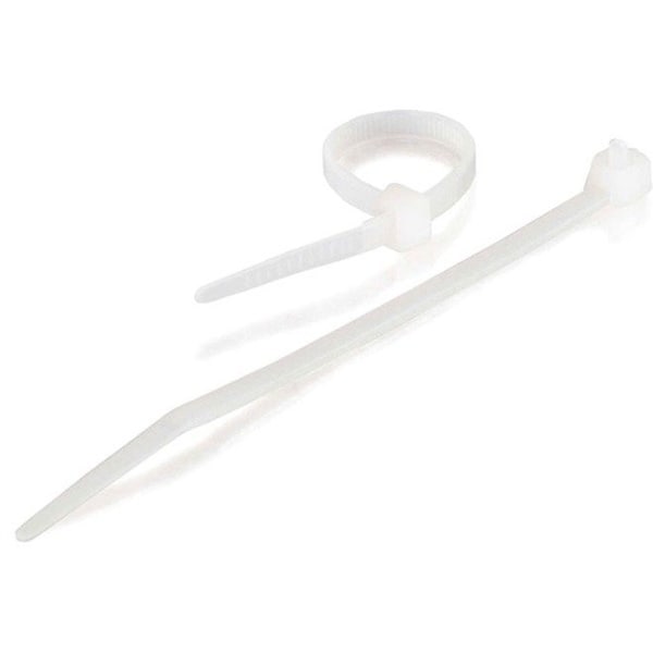 C2G Cable Tie, 7-1/2 in L, White, 50 lb Strength 43034 - main