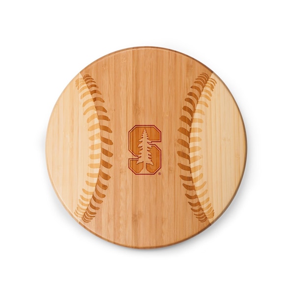 Picnic Time Family Of Brands NCAA Stanford Cardinal Home Run! Baseball Cheese Board - Novelty Charcuterie Board 894-00-505-533-0 - main