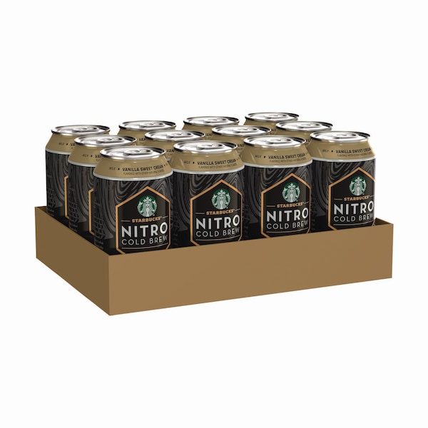Starbucks Nitro Cold Brew Coffee, Vanilla Sweet Cream, 9.6 oz Can, 12PK PEP19290 - main