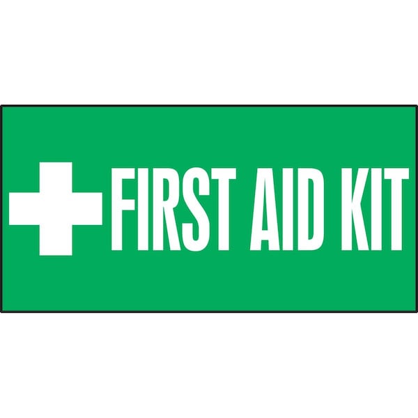 Accuform SAFETY LABEL FIRST AID KIT 3 in X 7 in LFSD508VSP - main
