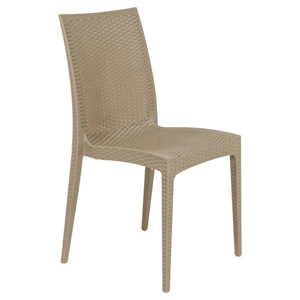 Leisuremod Mace Stackable Polypropylene Dining Chair, 275 lb Capacity, Weather-Resistant MC19TP - main