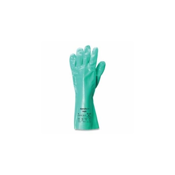 Alphatec 39-124 14 in Reinforced Nitrile Gloves, Gauntlet Cuff, Interlock Knit Cotton Liner, Size 9, 12PK 012-39-124-9 - main