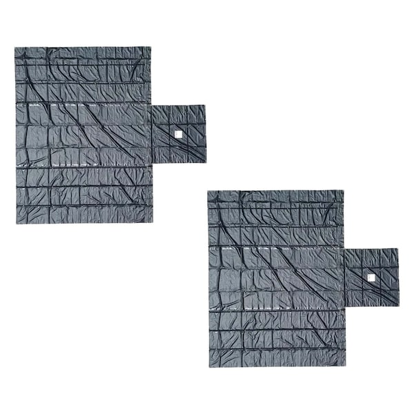 Mytee Products Airbag / Parachute Fabric Ultra Light Lumber Tarp 28x 27 10ft Drop - Black, 2PK LT10FT-ABx2 - main