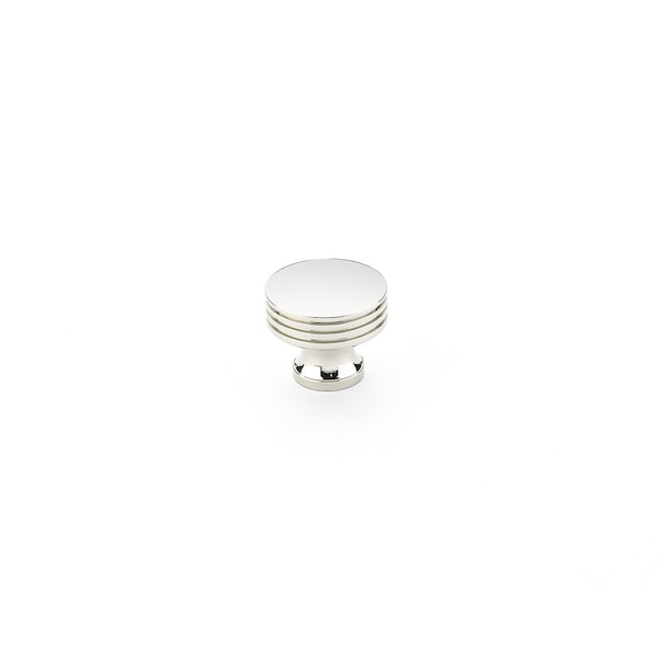 Schaub 1-1/4in Menlo Park Disk Round Knob Polished Nickel Finish 532-PN - main