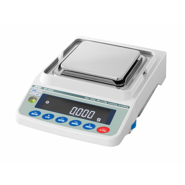 A&D Apollo Precision Balance, 320g x 0.001g with External Calibration LEGAL FOR TRADE GF-303AN - main