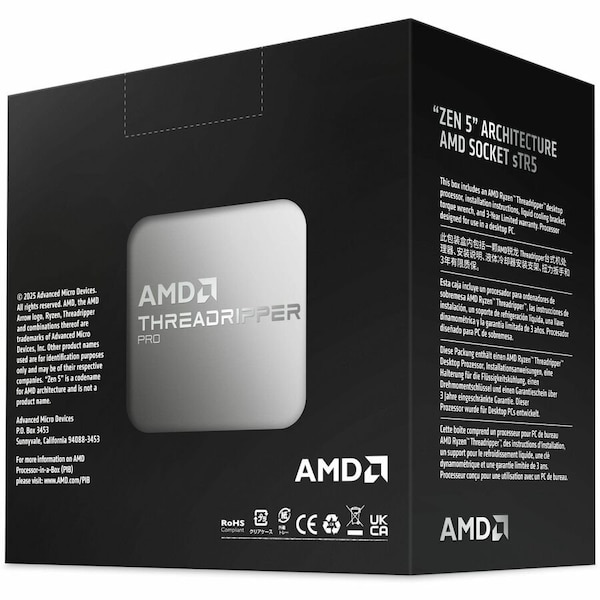 Amd Ryzen Threadripper PRO 9985WX 64-Core Processor 100-100000722WOF - main