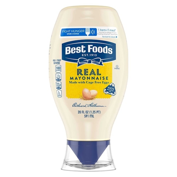 Best Foods Real Mayonnaise, 20 Ounce Squeeze Bottle, 12PK 62718727 - main
