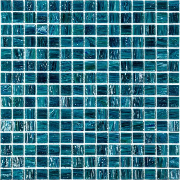 Apollo Tile Celestial 12inx12in Glossy Skobeloff Green Glass Mosaic Wall and Floor Tile 20 sqft/case, 20PK APLST88GN421A - main