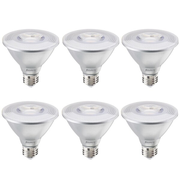 Bulbrite 75-Watt Equivalent Dimmable Narrow Flood PAR30SN Medium E26 LED Light Bulb, 3000K, 6PK 861728 - main
