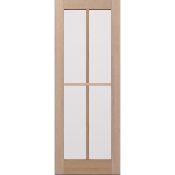 Doornmore G104, 37.75" x 98" ( 36" Door) Left Hand, Mahogany SDL 4 Lite Exterior Door G104-SW-3696_1_LI - main