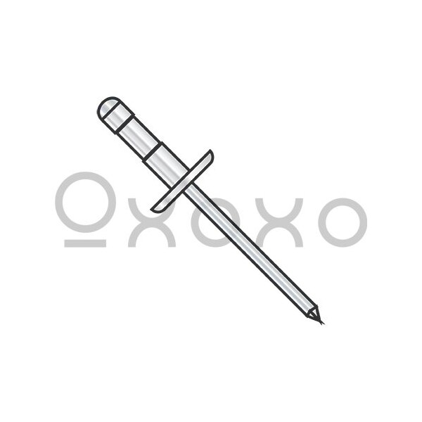 Oxoxo 1624-0612 Low Profile Multi Grip Rivet Zinc, 4000PK 314422 - main