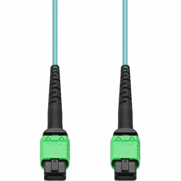Add-On 3M MPO/APC TO MPO/APC AQUA OM4 OFNR RISER-RATED 16-STRAND FIBER PATCH CABLE ADD-16FAMPOAMPO-3M5OM4 - main