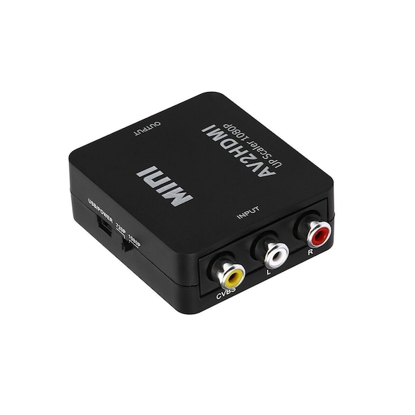Sanoxy RCA to HDMI Converter Composite AV CVBS Video Adapter 720p 1080p W ii NES SNES EBL-RCA-HDMI - main