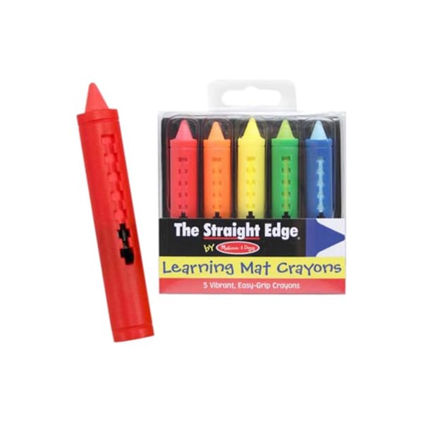 Melissa & Doug Learning Mat Crayons, Assorted Colors, PK60 4279 - main