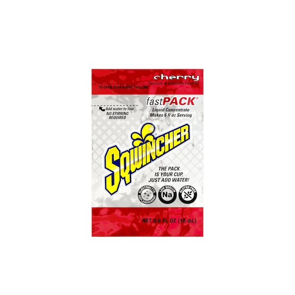 Sqwincher Sports Drink Liquid Concentrate 0.6 oz., Cherry, Pk50 159015301 - main
