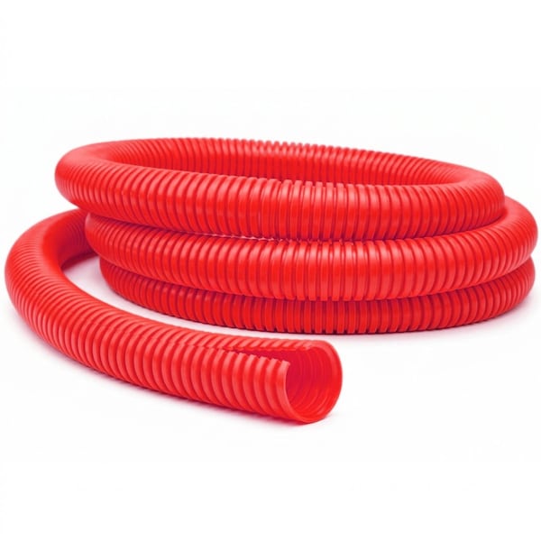 Kable Kontrol Convoluted Split Wire Loom Tubing - 1/4" Inside Diameter - 100' Length - Red WL901-100-RED - main