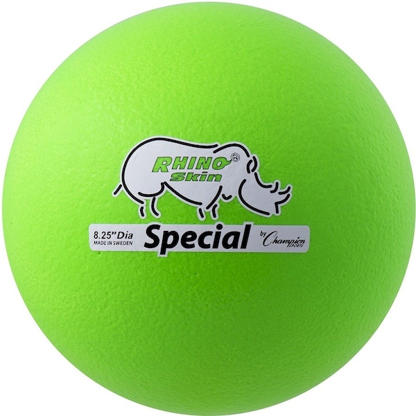 Champion Sports RS85NGN 8.5 in. Rhino Skin Ball, Neon Green RS85NGN - main
