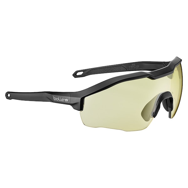 Bolle Safety MY6, Safety Glasses, Anti-Fog, Scratch-Resistant, Amber Lens, Black Frame, Half-Frame MY6EST31W - main