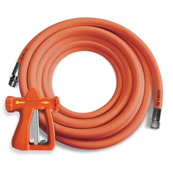 Sani-Lav Spray Nozzle with Hose, 50 ft L, Orange H503NP1 - main