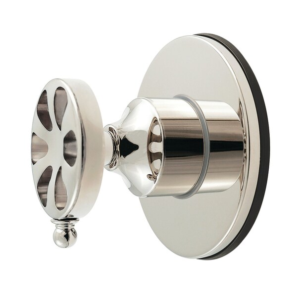 Kingston Brass Single-Handle Six-Way Diverter Valve with Round Trim Kit, Polished Nickel KS4036RX - main