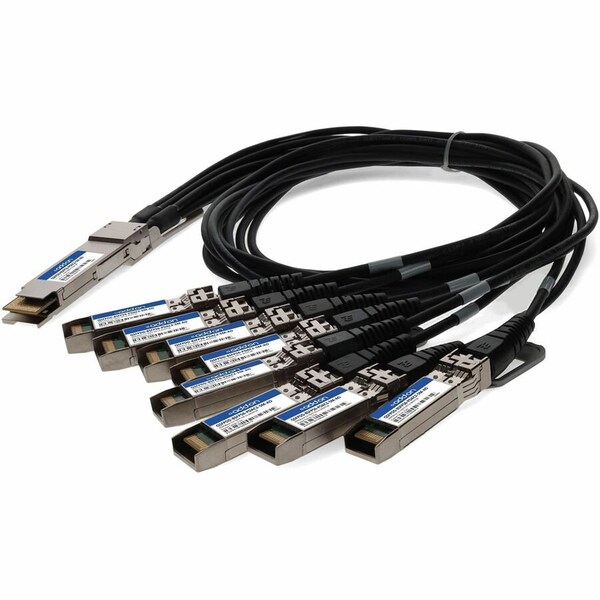 Add-On MSA & TAA COMP 400G-CU QSFP-DD DAC 2.5M QSFPDD-8SFP56-PDAC2-5M-AO - main
