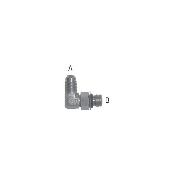 Bailey Male JIC to M O-Ring Boss 90 - 1 1/16-12 A, 1 1/16-12 B FG6801-12-12 - main