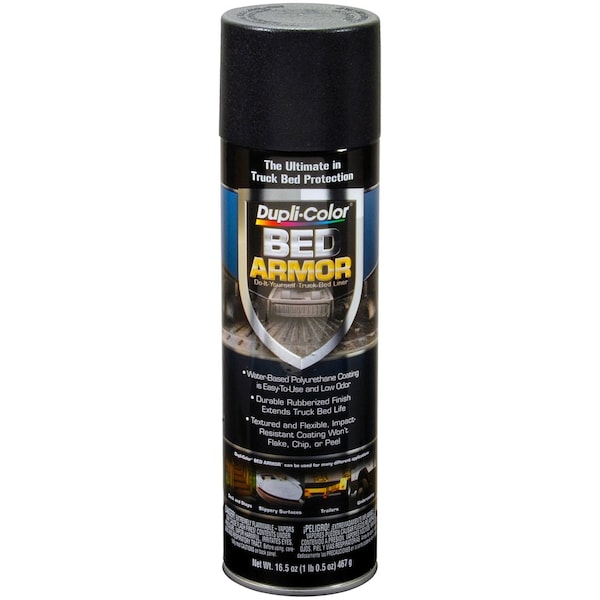Vht Bed Liner Bed Armor Spray-On; Black; Water-Based Polyurethane; 16.5 Aerosol Can BAA2010 - main
