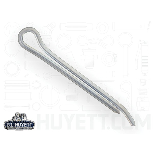 Huyett Hammerlock Cotter Pin, Zinc Plated Carbon Steel, 0.141 in Dia x 1.500 in Effective Length CPHZ-140-1500 - main