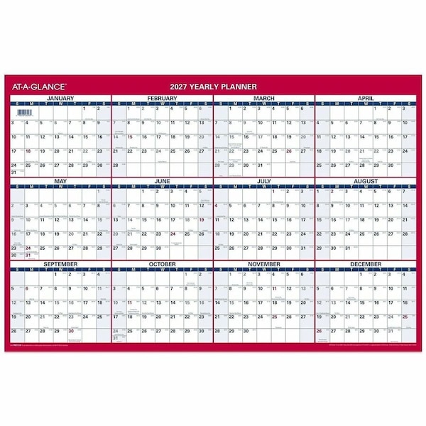 At-A-Glance Planner, Wall, Dblsided, Paper AAGPM21228 - main