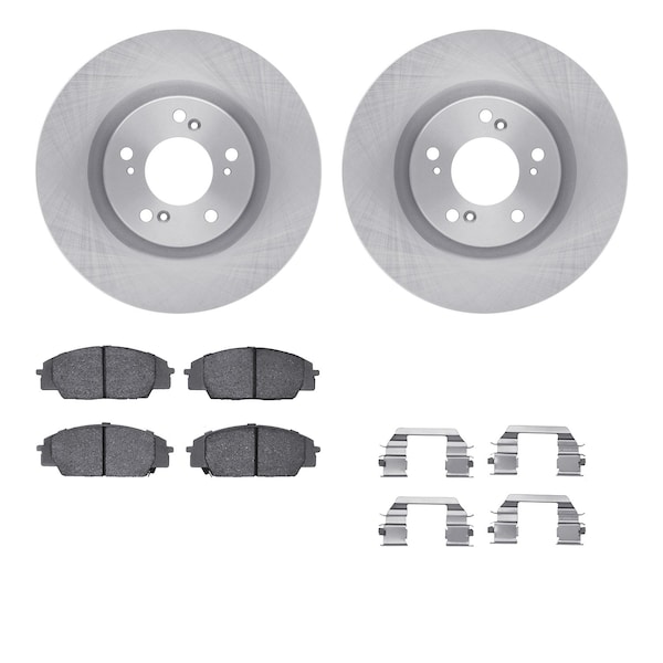 Dynamic Friction Co DFC Brake Rotor with 5000 Brake Pads and Hardware Kit 6512-59265 - main