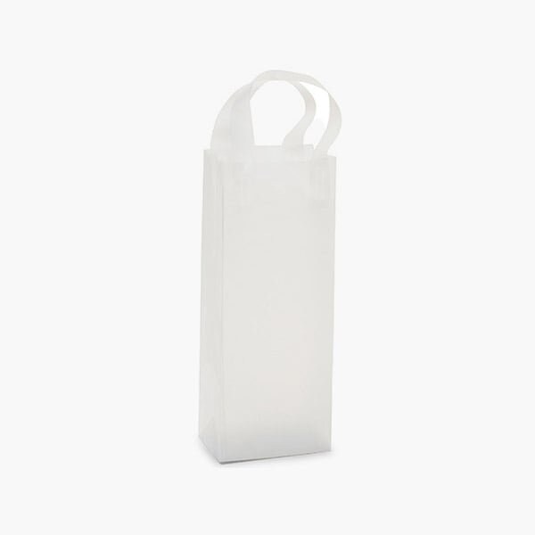 Nashville Wraps Clear Frosted Plastic Gift Bags, Wine 5x3x13, 3 mil, 200PK BWIFRP - main