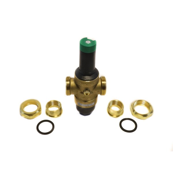 Resideo Pressure Regulating Valve 1 1/2'' FPT Double Union Inlet 25-90 Psi Adjustable Outlet Potable Water DS06-104-DUT-LF - main