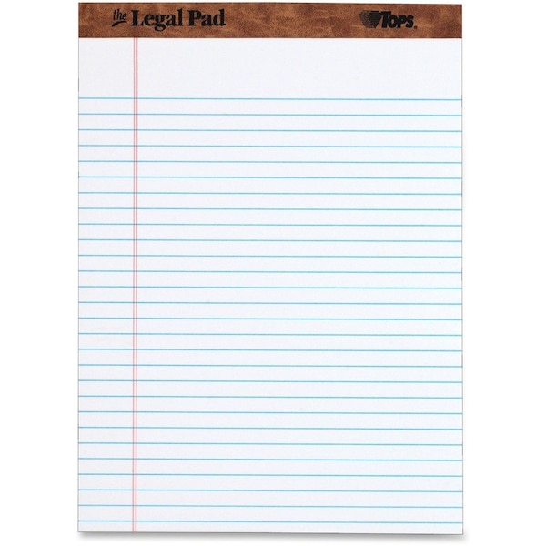 Tops Legal Pad, Brown, White TOP75330 - main